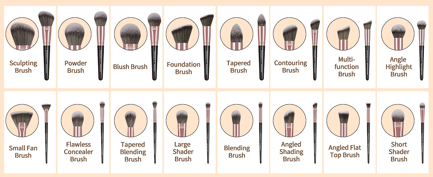 makeup brsuhes make up brushes