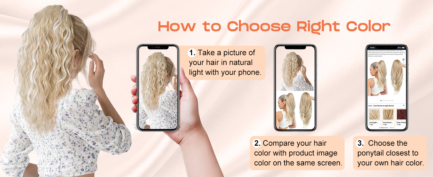 pony tails hair extensions