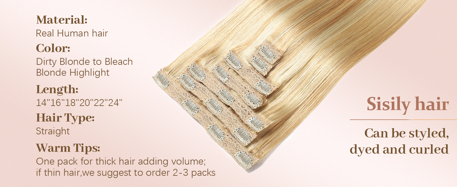 clip in hair extensions real human hair