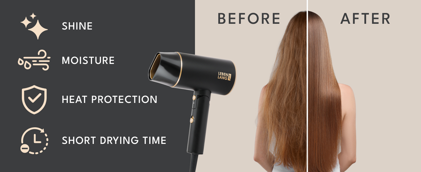 Travel hair dryer