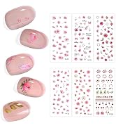Nail Art Stickers Decals Self-Adhesive Pegatinas Uñas 3D Nail Art Supplies Nail Stickers for Nail...