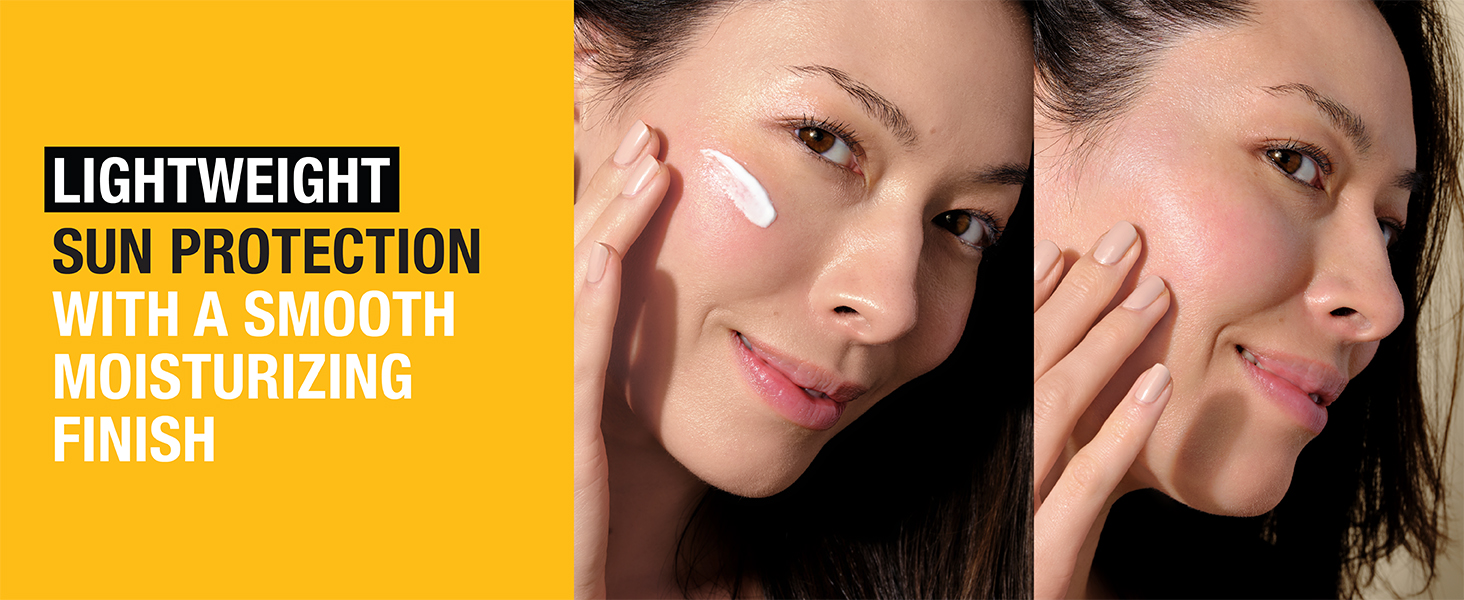 lightweight sun protection with a smooth moisturizing finish