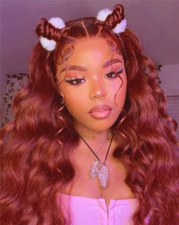 reddish brown human hair wigs