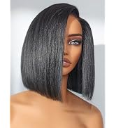 LUVME HAIR Bob Wig 100% Human Hair Wigs Glueless Lace Front 10 Inches Bob, Pre Cut Plucked Hd Lac...