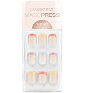 Dashing Diva Magic Press Nails - Eternal Youth | Short, Square Shaped Press On Nails | Long Lasti...