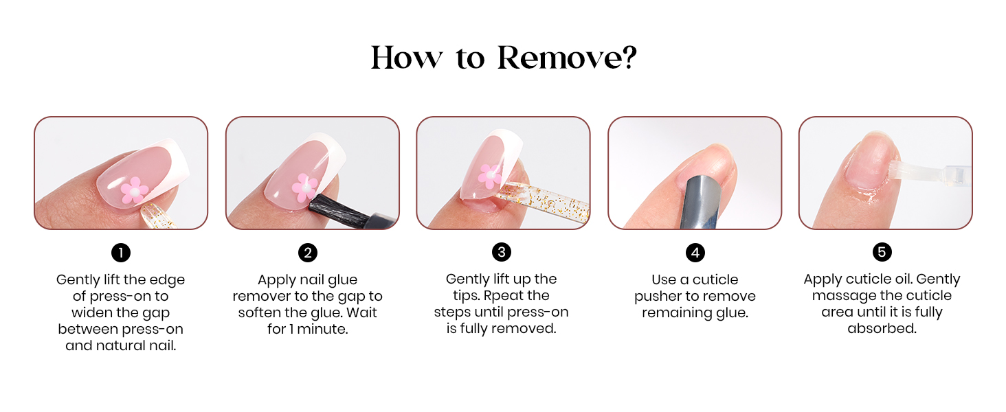 French Tip Press On Nails
