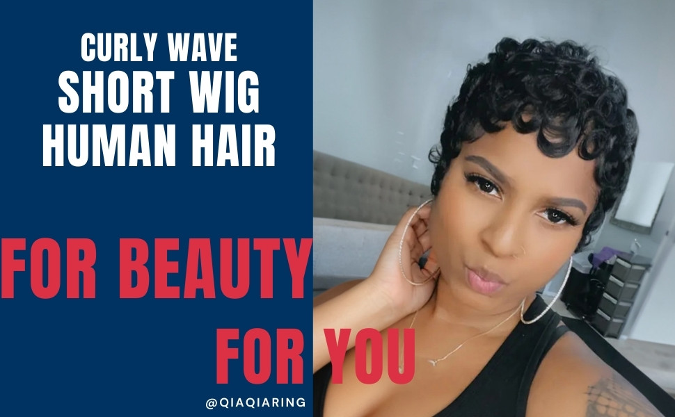 pixie cut wig for women human hair