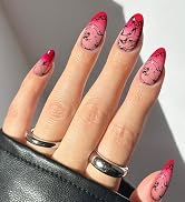 JMEOWIO Gel Nail Stickers Halloween Semi Cured Gel Nail Strips Wraps UV/LED Nails Art Design Deco...