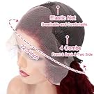 hd lace front wigs human hair burgundy wig glueless wigs human hair pre plucked pre cut
