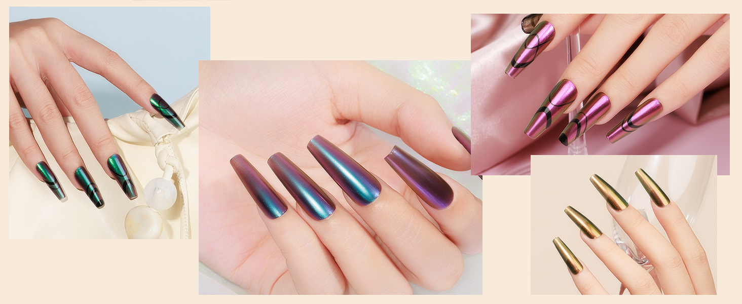 chrome metallic nail polish