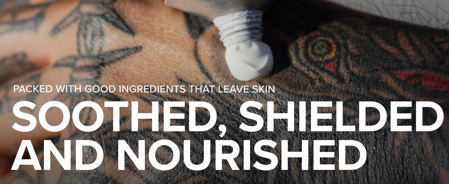 leaves skin soothed shielded nourished