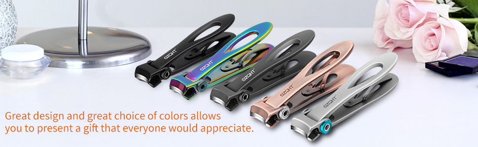 FIVE COLOR NAIL CLIPPERS
