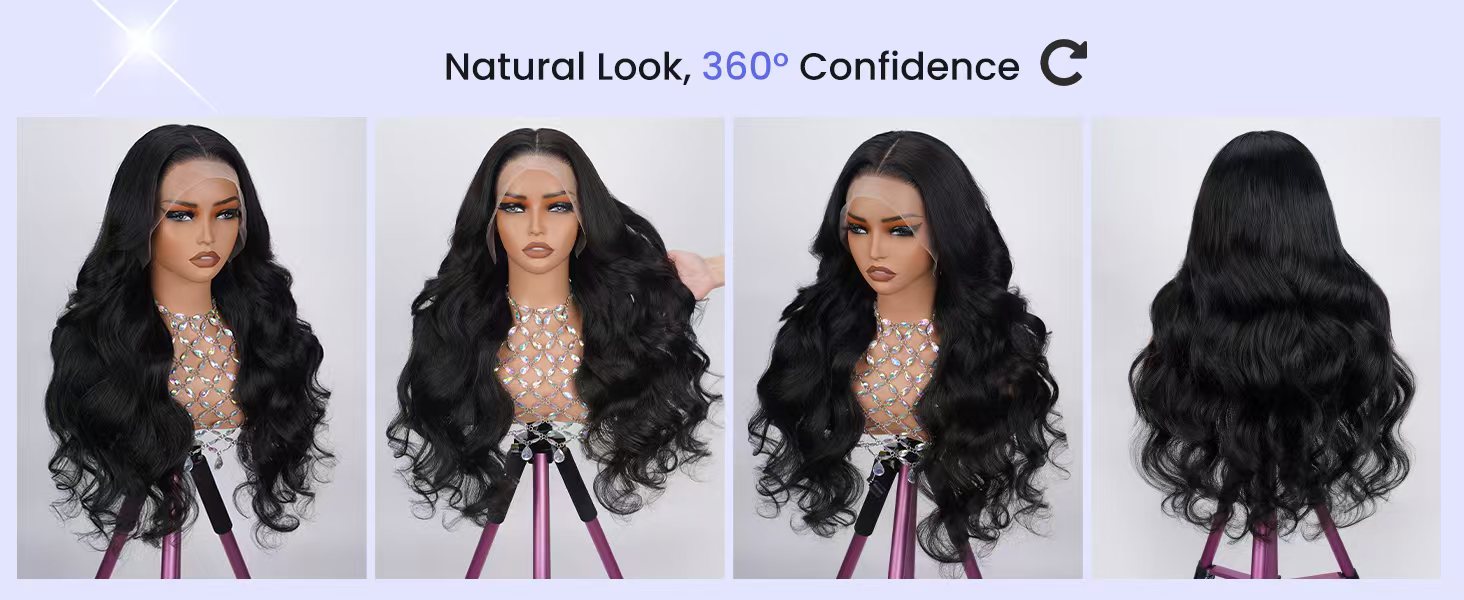 13x4 Body Wave Lace Front Wigs Human Hair For Women HD Transparent Lace Frontal Wigs Human Hair Pre