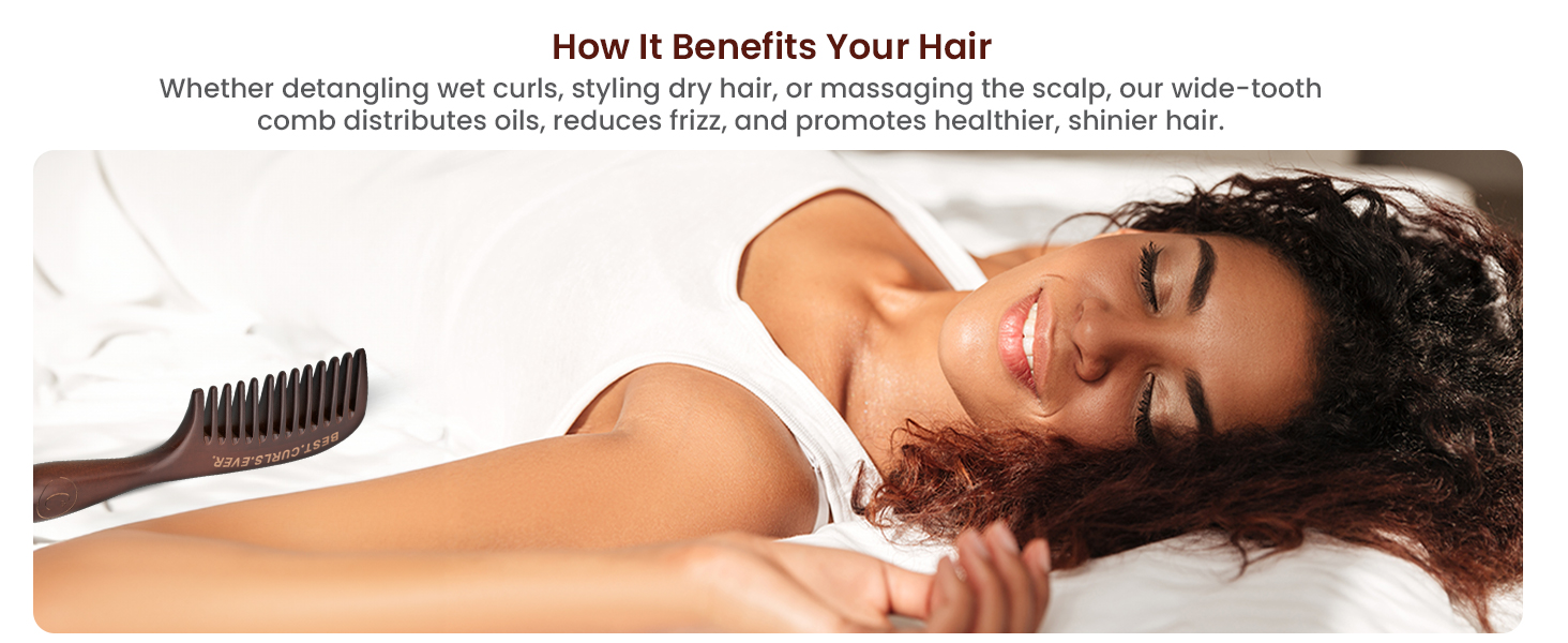 curl defining comb hair combs for thick hair wide toothed comb grippy comb wet hair knotted hair