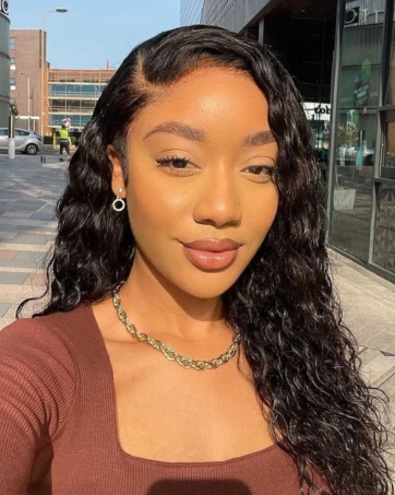 curly lace front wig human hair