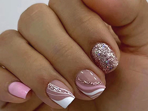 press on nails short square