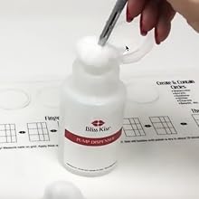 Bliss Kiss Pump Dispenser for Nail Art Cleanup