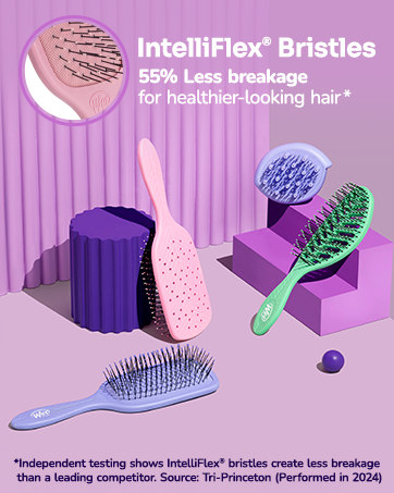 Intelliflex Bristles 55% less breakage for healthier-looking hair