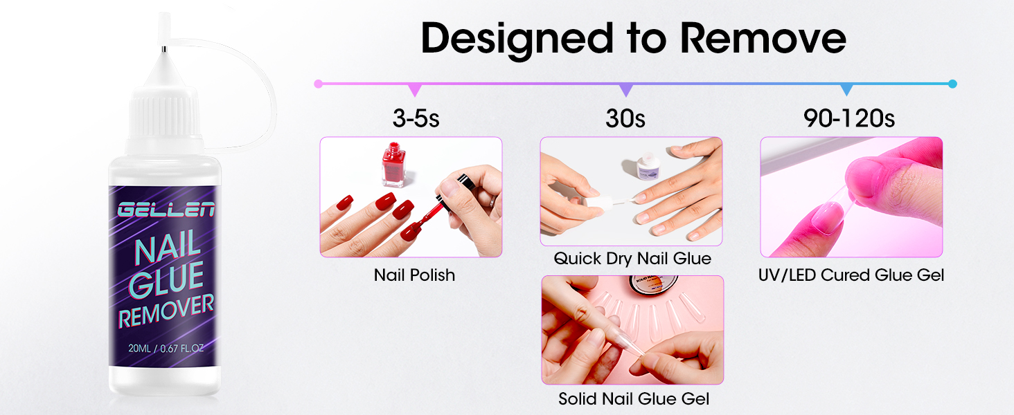 nail glue remover for quick dry nail glue