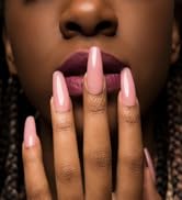 French Pink Sculpt acrylic gel nails on a client on perfectly manicured hands