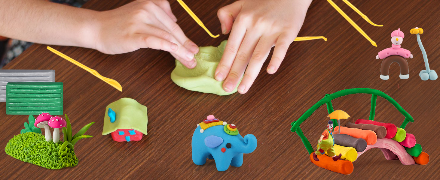 modeling clay, air dry clay for kids, polymer clay, clay for kids,air clay, model magic clay
