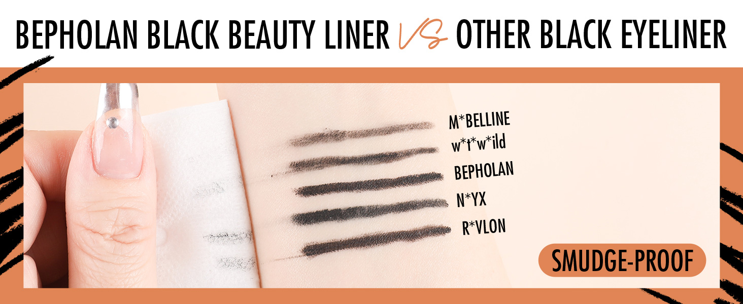 black eyeliner