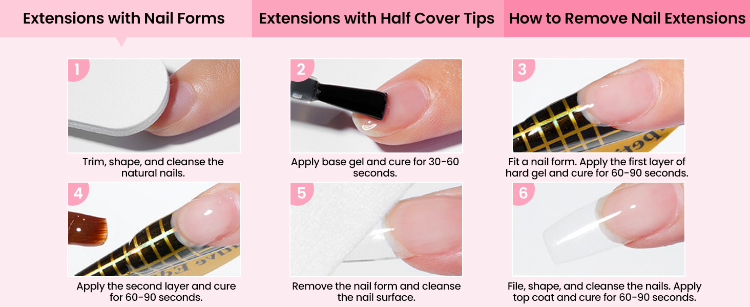 Extensions with Nail Forms