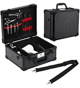 CHUANGJIN Large Barber Carrying Case, Hairdresser Tool Box Organizer Traveling Case, Portable Tra...