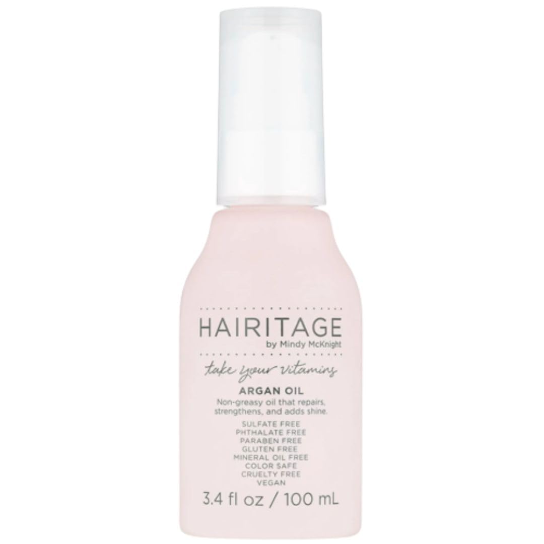 1 pack Hairitage Take Your Vitamins Argan Oil & Avocado Hair Oil, 3.4 fl oz