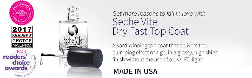 Seche Vite Dry Fast Top Coat, 0.5 oz