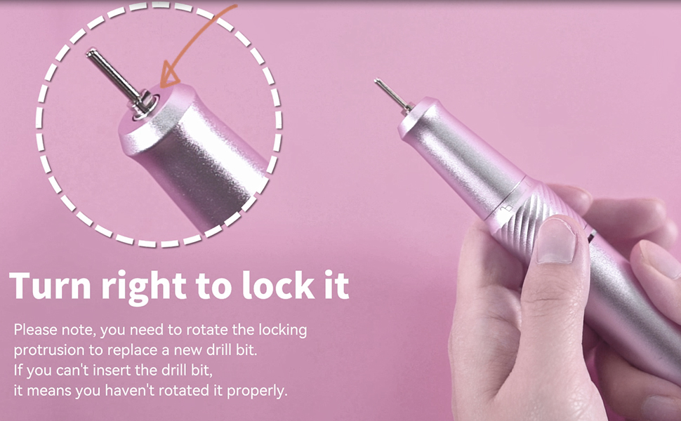 turn right to lock it