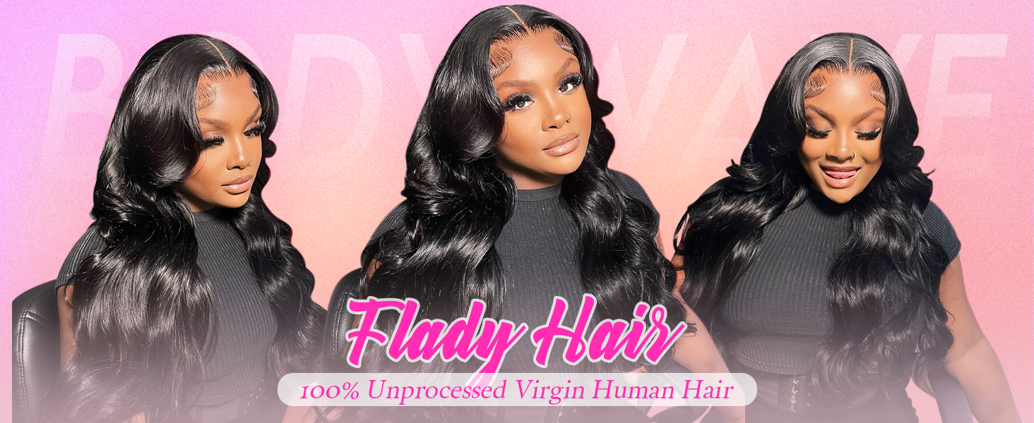 Flady Brazilian Hair Body Wave 3 Bundles 10A Human Hair Weave Bundles Natural color