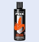 ARCTIC FOX Vegan and Cruelty-Free Semi-Permanent Hair Color Dye (8 Fl Oz, SUNSET ORANGE)