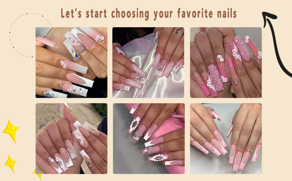 stick on nails