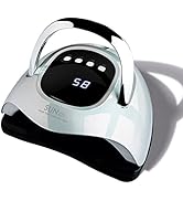 UV LED Nail Lamp, MIRAGE LAYON 288W UV Light Gel Nail Dryer with 63 Lamp Beads, Auto Sensor and 4...