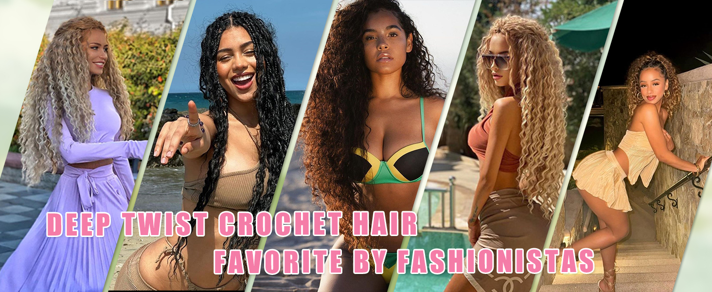Deep Twist Crochet Hair
