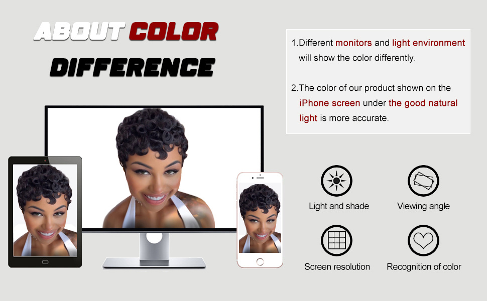 Pixie Cut Curly Wig Short Wigs for Black Women Short Pixie cut Wigs for Black Women Natural Black