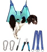 Kkiimatt Dog Pet Grooming Hammock 2023 New Edition,Large Dog Hanging Harness Holder for Nail Clip...