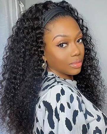 Curly Headband Wig
