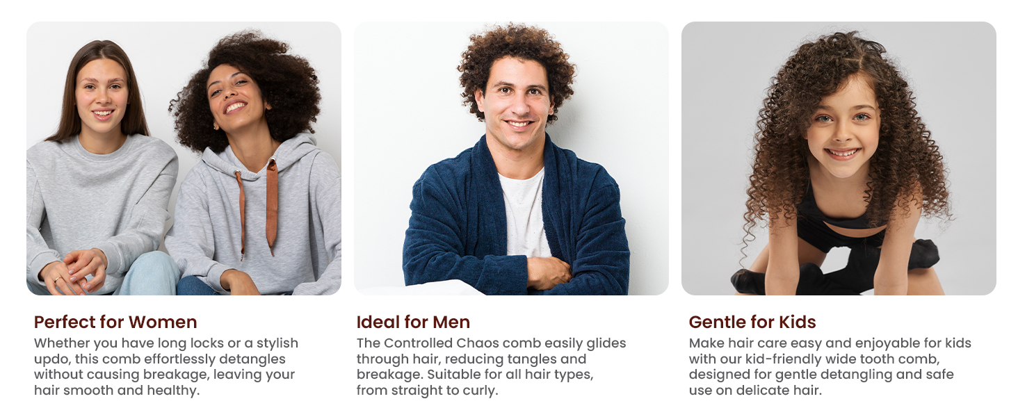 Wide Tooth Comb for Curly Hair - 04