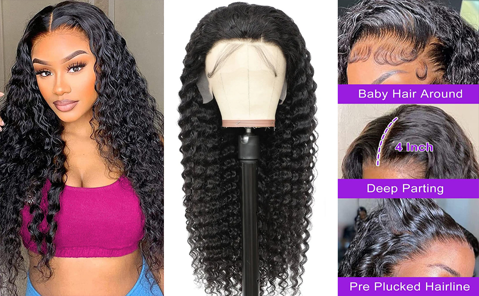 Wet and Wavy Lace Front Wigs Human Hair Full Lace Human Hair Wigs Human Hair Lace Front Wigs