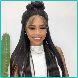 Lace Front Wigs Human Hair Pre Plucked
