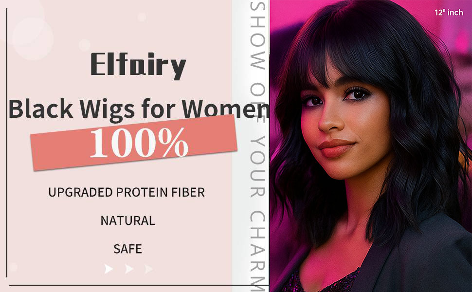 black wig