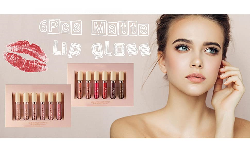 Matte Liquid Lipstick 6PCS Nude Series