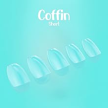 Coffin Short Soft Gel Nails
