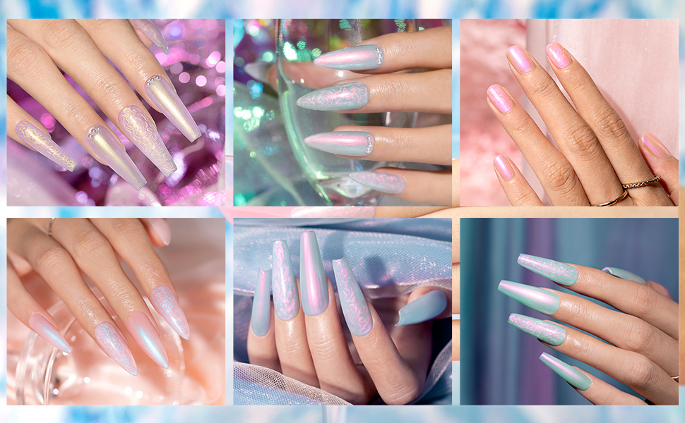 pearl shell gel polish set
