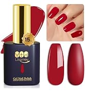 YTD Likomey Gel Nail Polish,15ml Blood Red Soak Off UV Nails Gel,Salon Home DIY Nail Art Manicure...