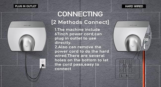 JW2803 compact size hand dryer