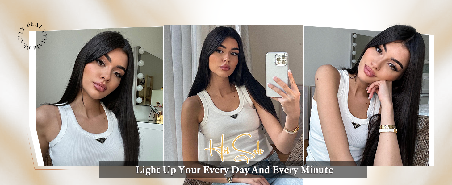 straight black hair Perfect for parties, Halloween costumes, or everyday wear