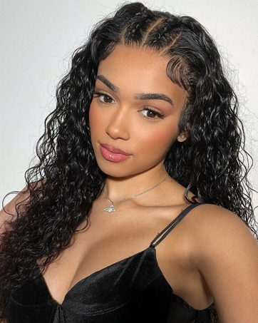 Curly HD lace front wig